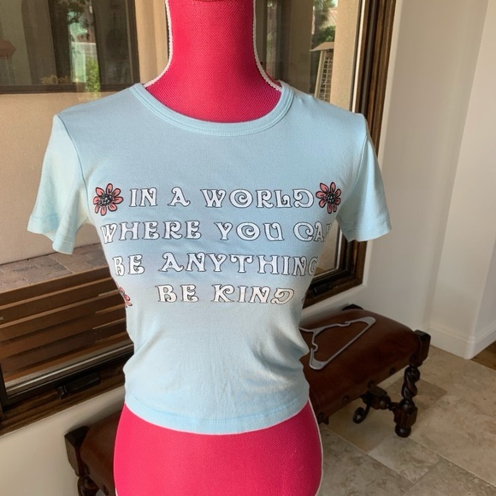 Urban Outfitters Kindness Baby Crop top Tee